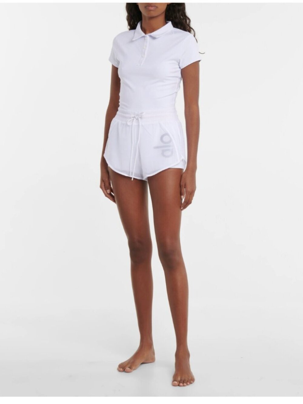 Alo Yoga cropped polo shirt